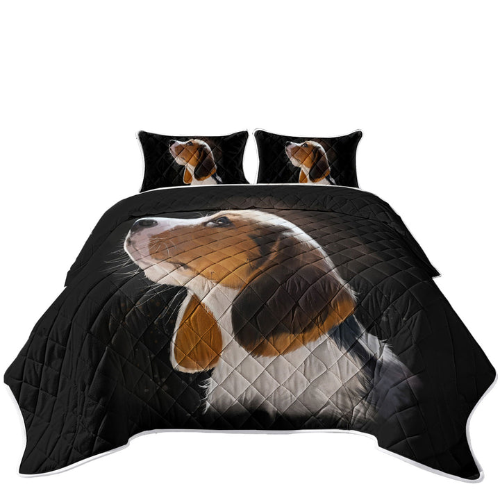 Quilts with Adorable Dog Portrait