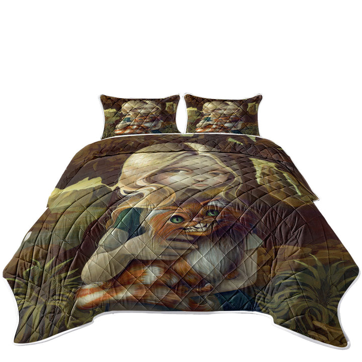 Quilts with Alice in a Da Vinci Portrait