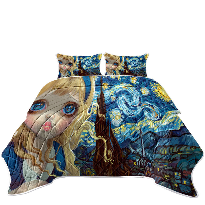 Quilts with Alice in the Starry Night
