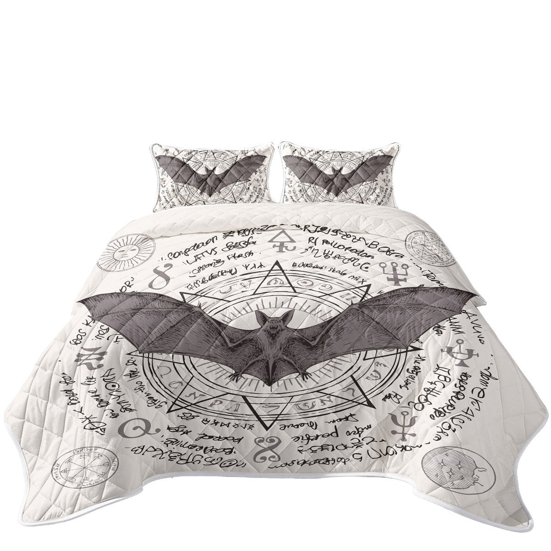 Quilts with Ancient Demons Symbols Bat
