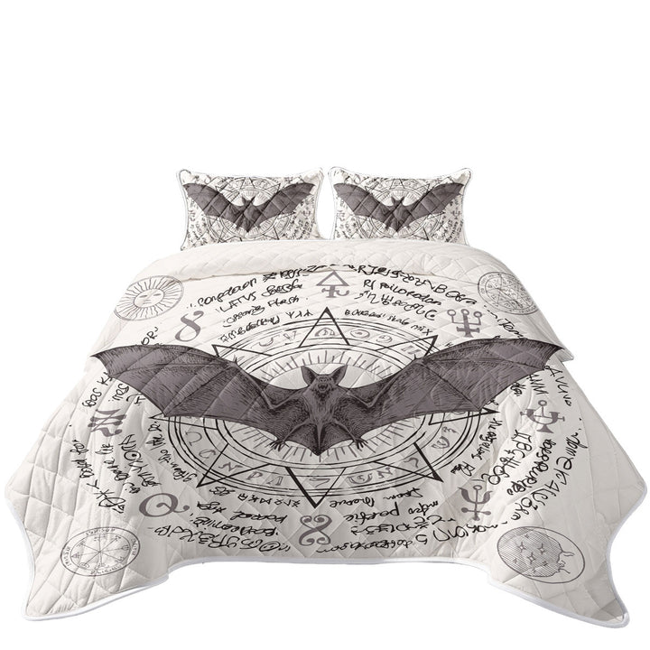 Quilts with Ancient Demons Symbols Bat