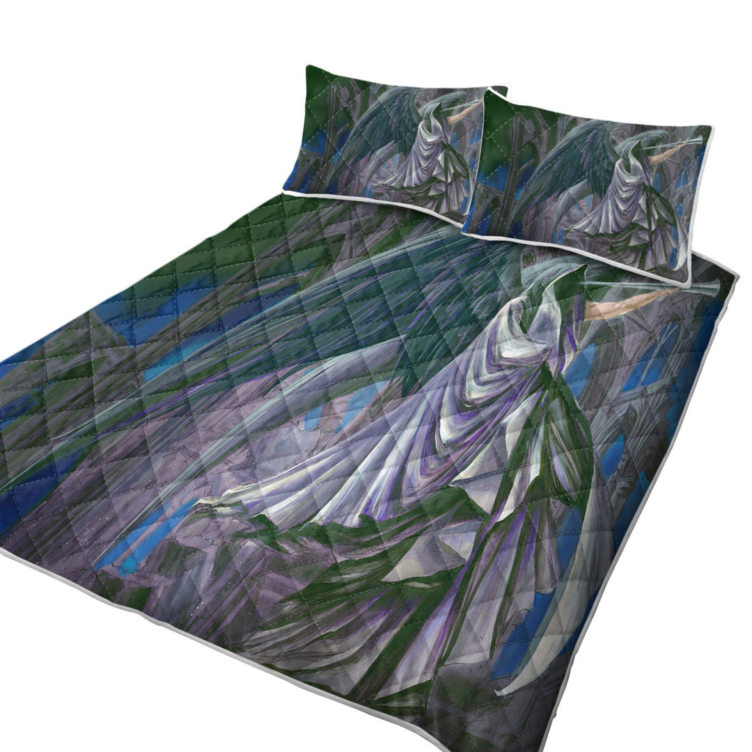 Quilts with Armageddon Angel of Death Dark Art Drawing