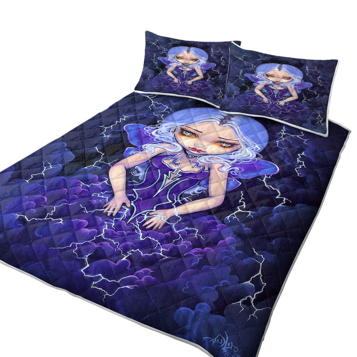 Quilts with Beautiful Gothic Fairy Dress of Storms