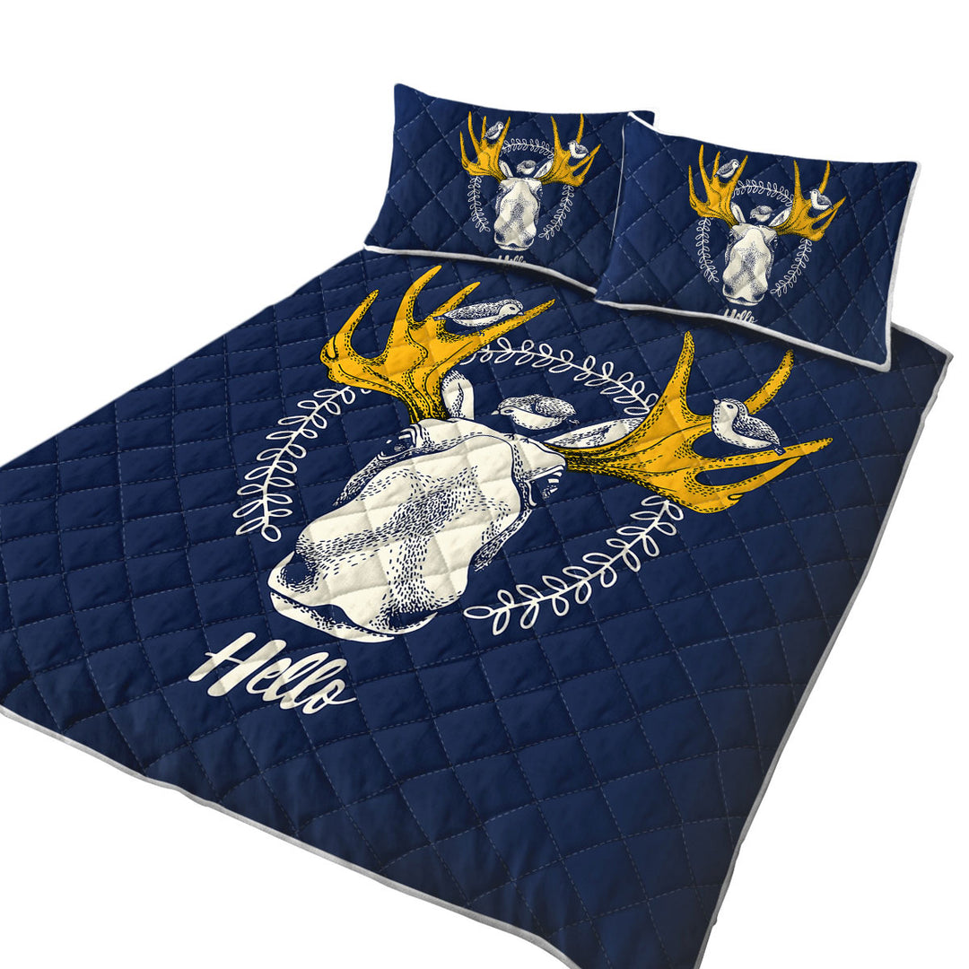 Quilts with Birds and Moose