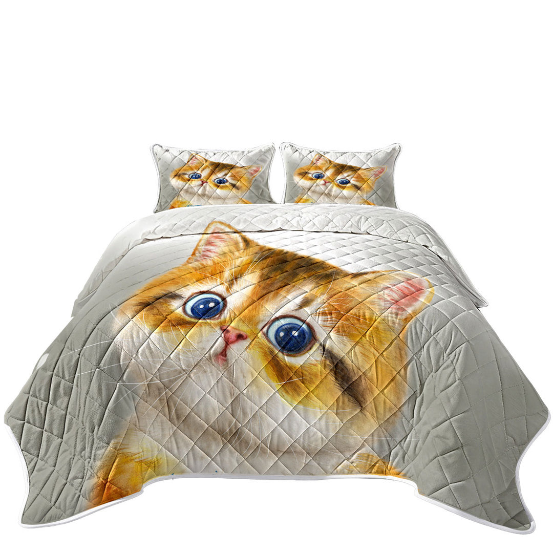 Quilts with Blue Eyes Ginger Kitten Cat