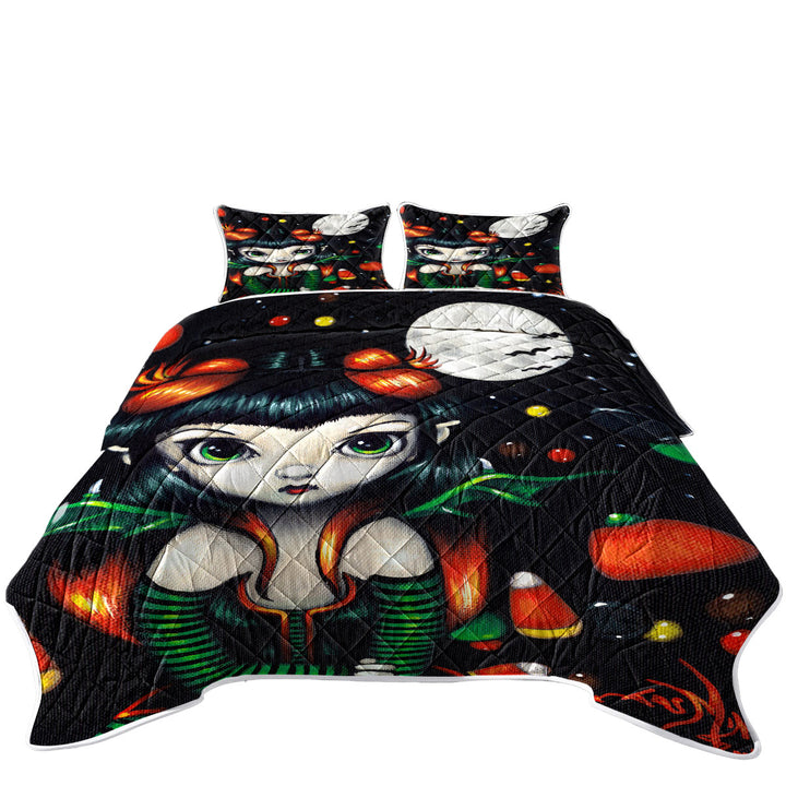 Quilts with Cute Fairy Candy Corns Halloween Treats