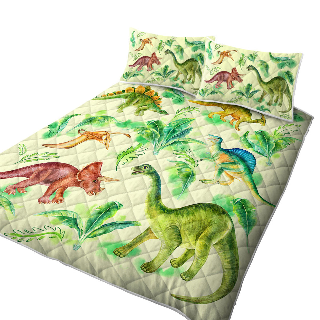 Quilts with Dinosaur Drawings for Kids
