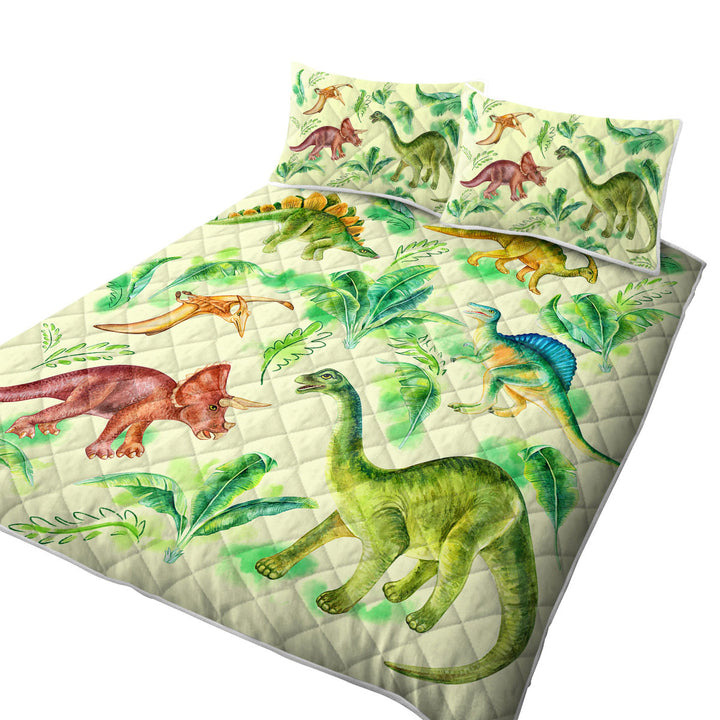 Quilts with Dinosaur Drawings for Kids