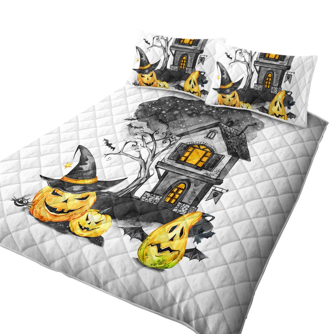 Quilts with Halloweens Haunted House