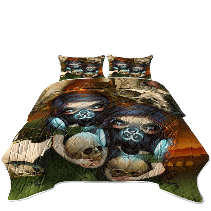 Quilts with Hazardous Beauties Post Apocalyptic Art Girls