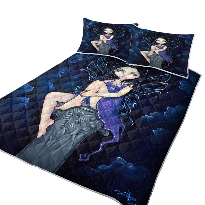 Quilts with Heavenly Nightshade Gothic Dark Fairy