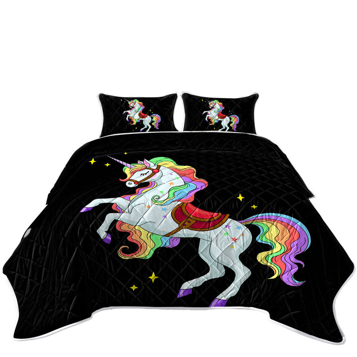 Quilts with Impressive Rainbow Unicorn
