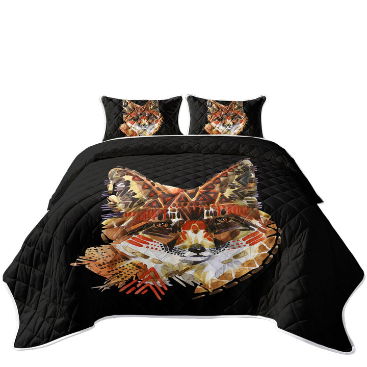 Quilts with Native American Fox Art
