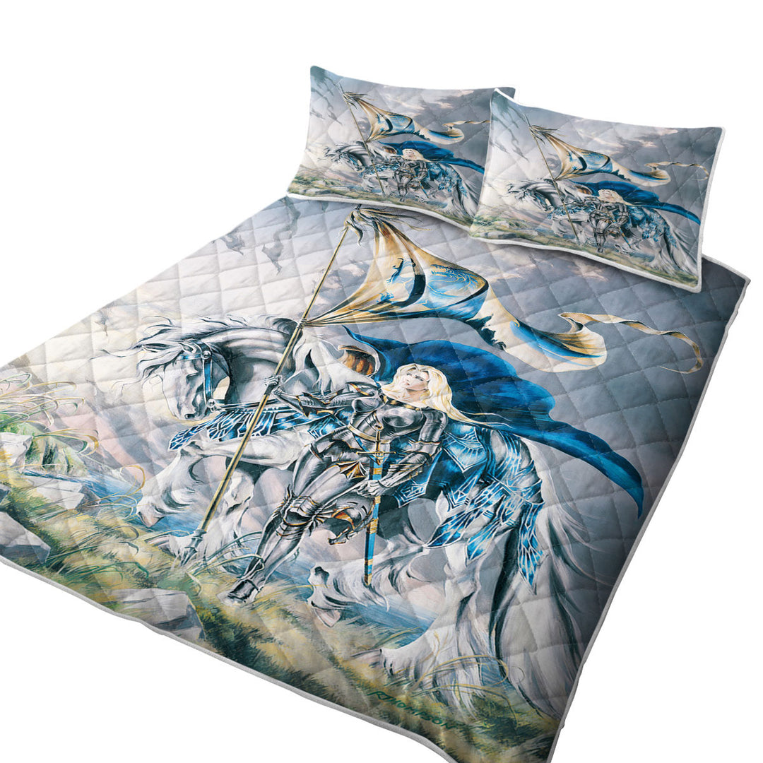 Quilts with Shores of Avalon Woman Lady Knight