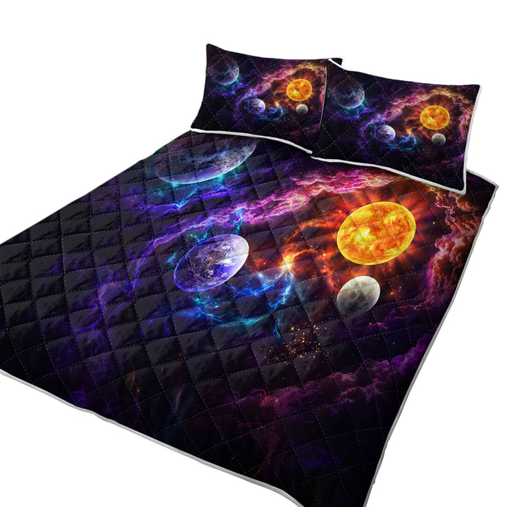 Quilts with Sun Earth Space Plan of Salvation