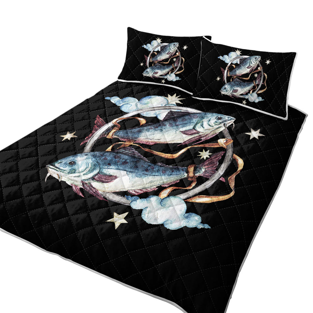 Quilts with Two Tied Fish