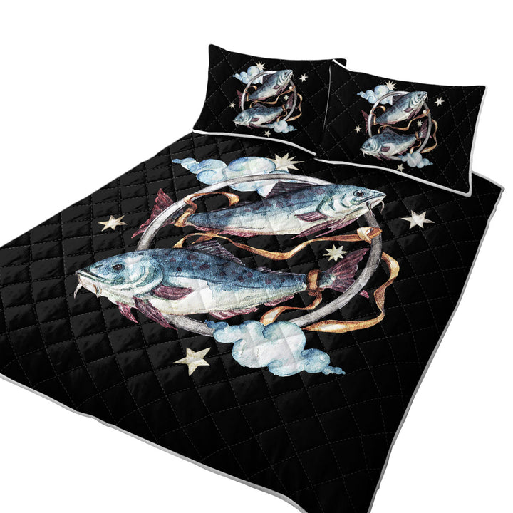 Quilts with Two Tied Fish