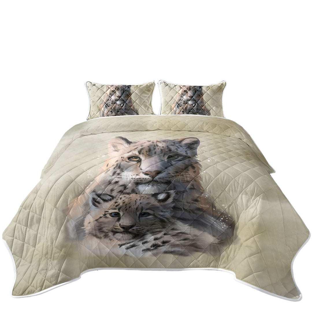 Quilts with Wild Cats Painting