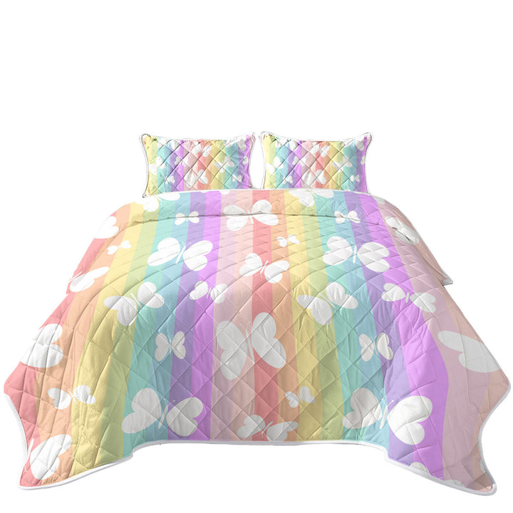 Rainbow Stripes and Butterflies Quilt Shop Near Me