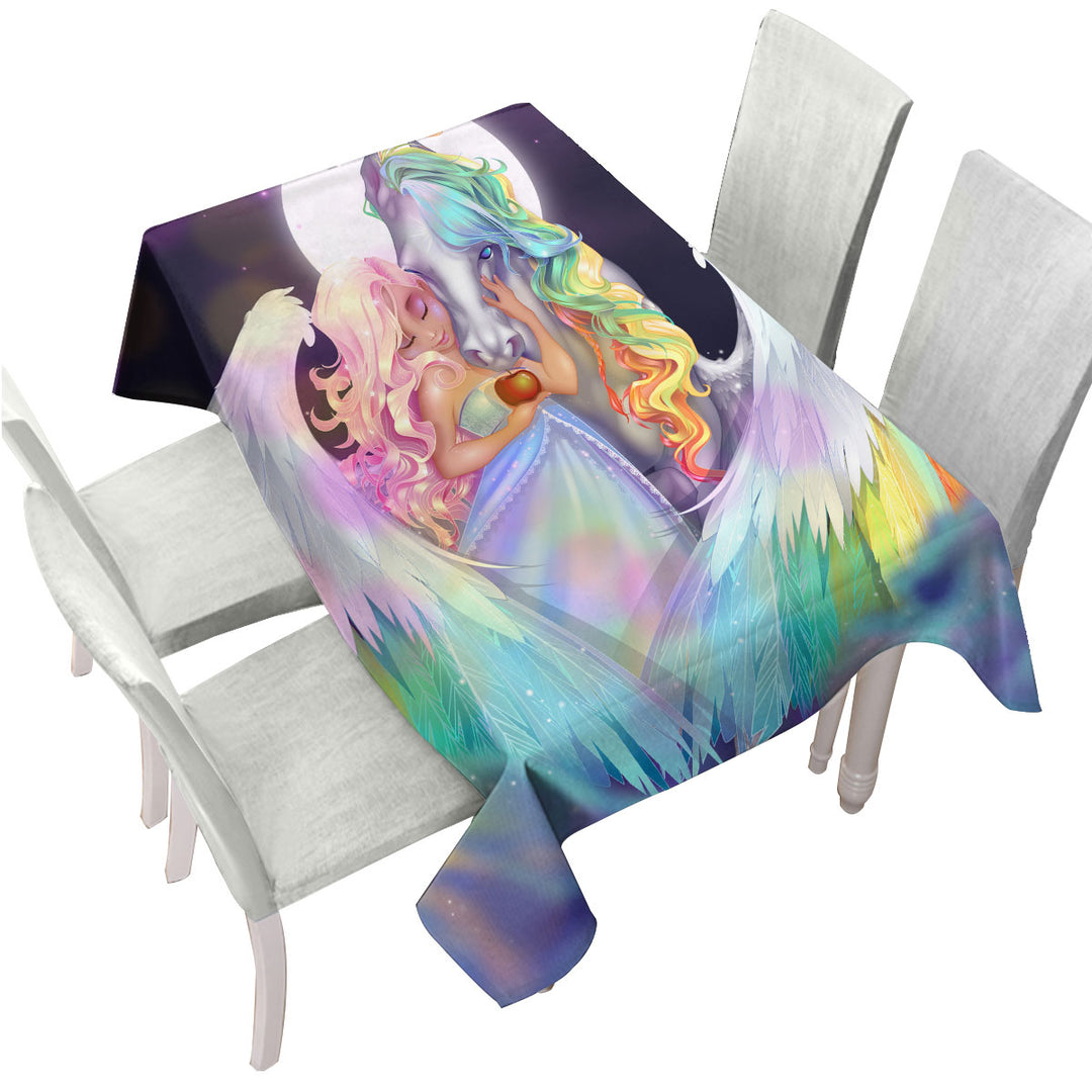 Rainbows Space Starlight Pegasus and Princess Tablecloths