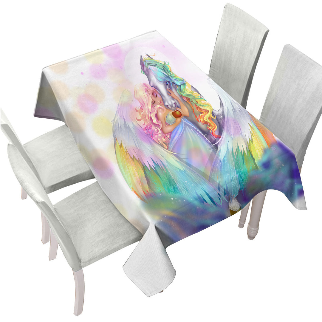Rainbows Starlight Pegasus and Princess Custom tablecloths
