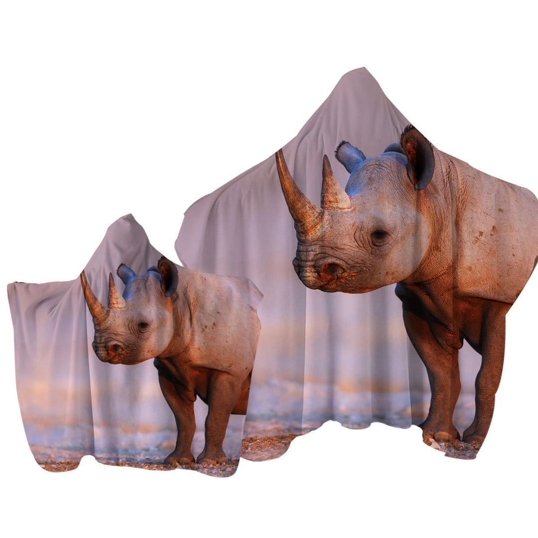 Real Rhino Towel with Hood