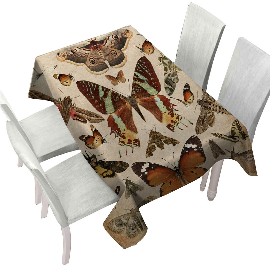 Realistic Butterflies Tablecloths