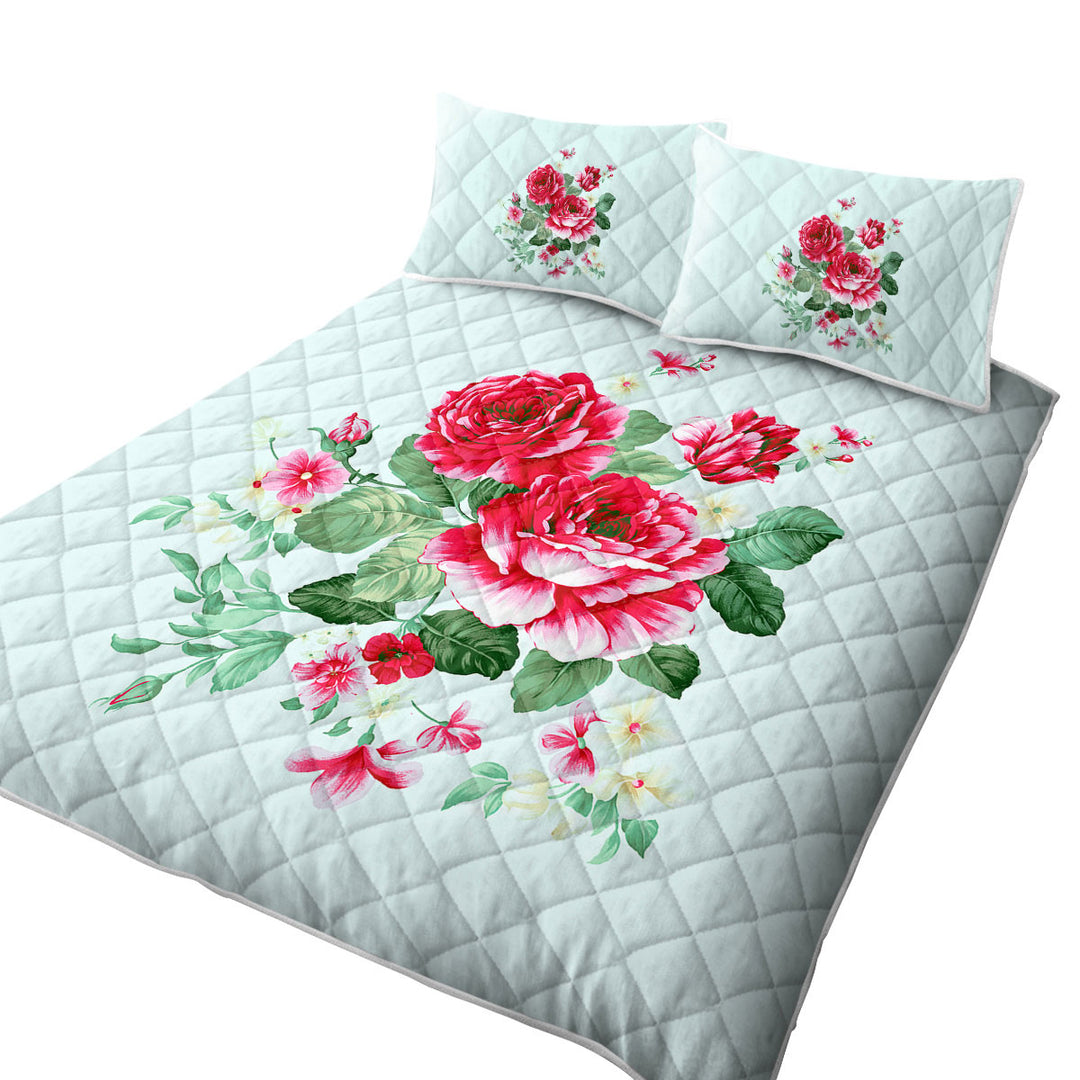 Red Flowers Coverlets