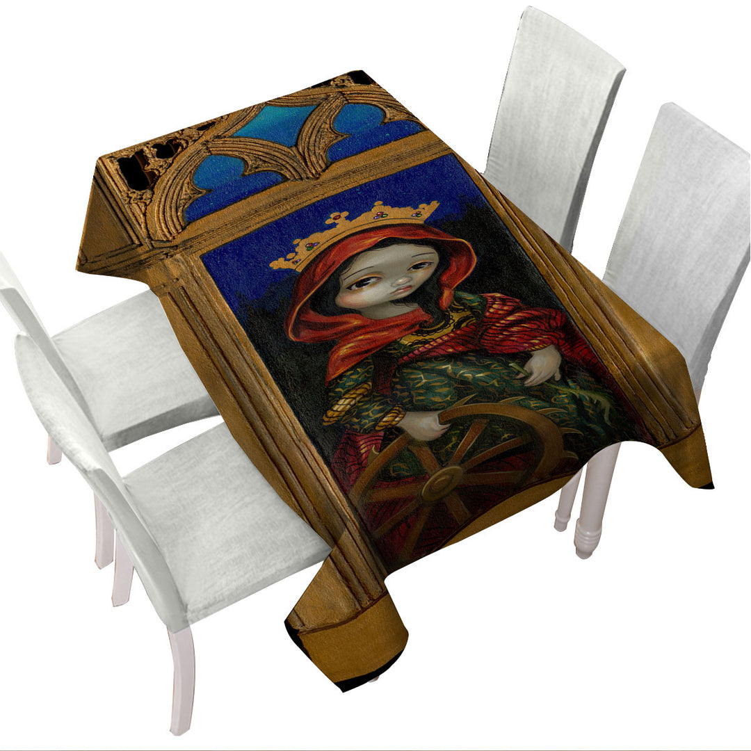 Renaissance Style Art Saint Catherine Tablecloths