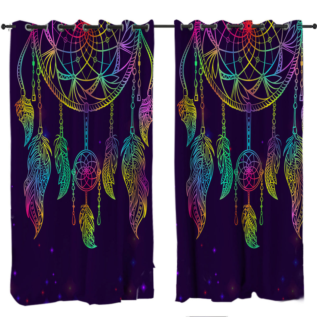 Retro Dream Catcher Curtains