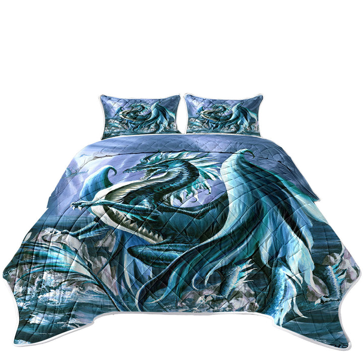 Riptide Ocean Cliffs Dragon Quilts