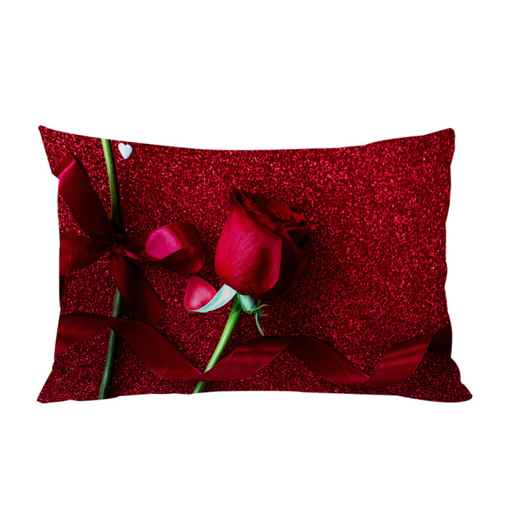 Romantic Couple of Roses Pillow Cases