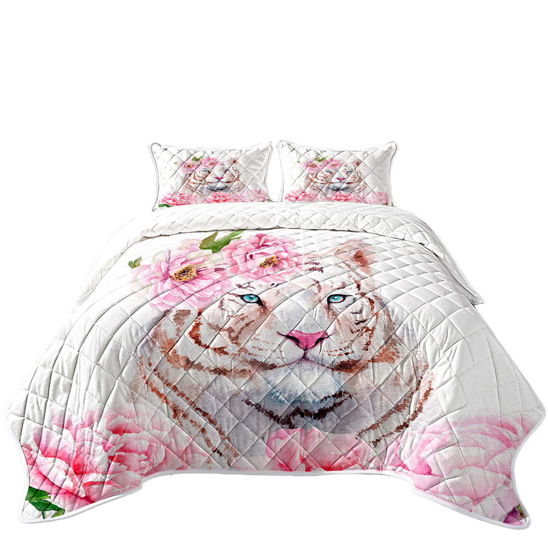 Rosy Lady White Tiger Quilts