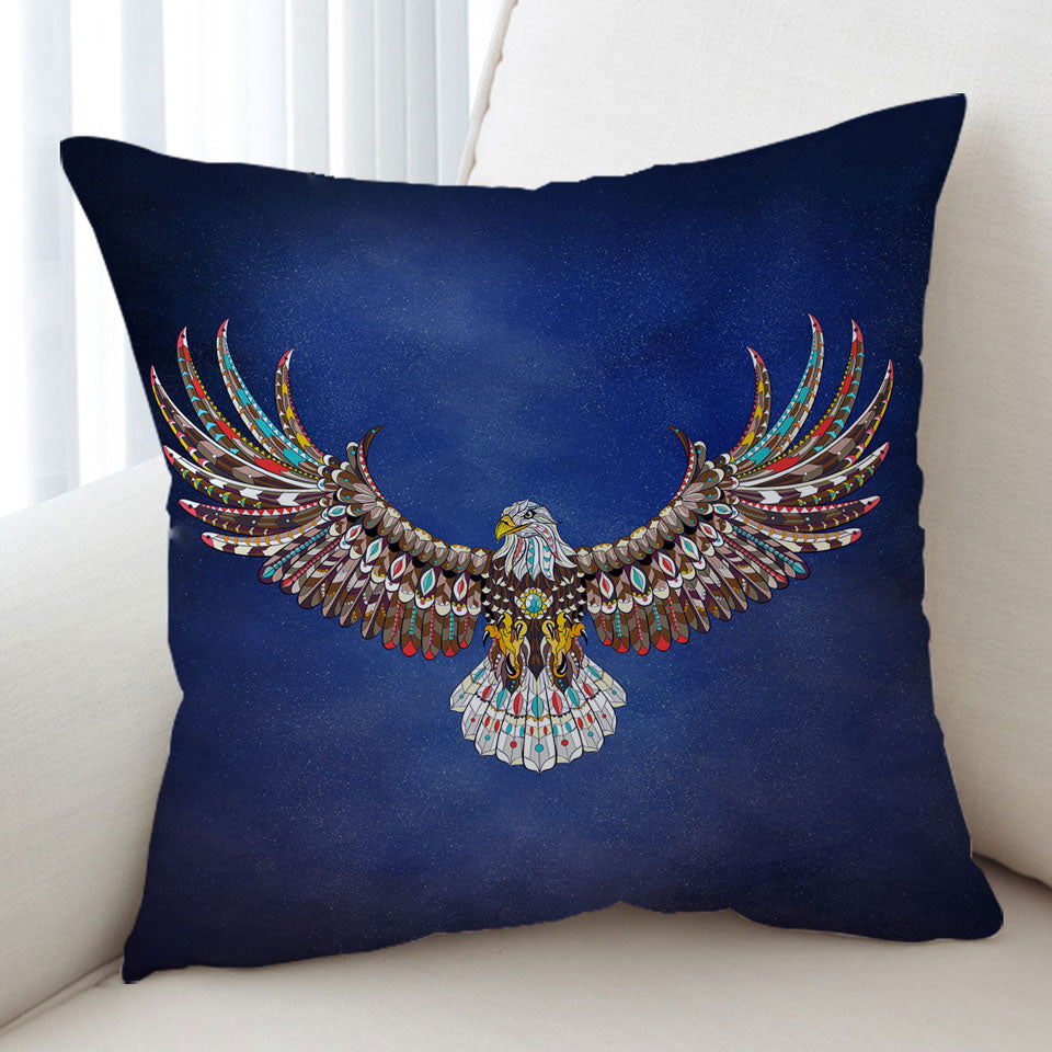 Royal Bald Eagle Cushion Cover
