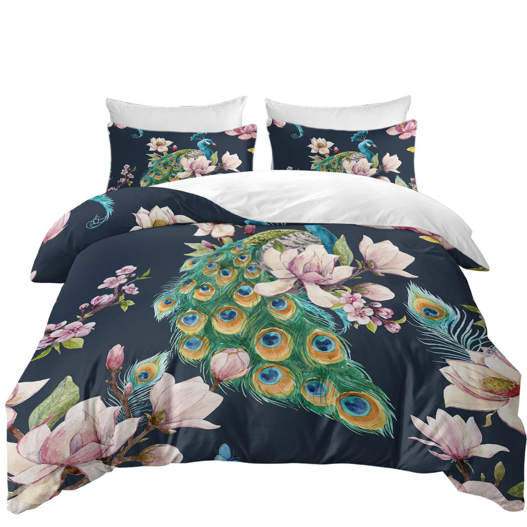 Royal Peacock Duvet Cover