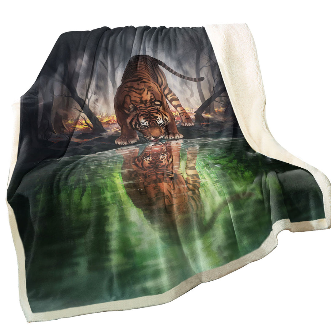 Sad Wildlife Unique Throws Art The World I Used To Know Tiger