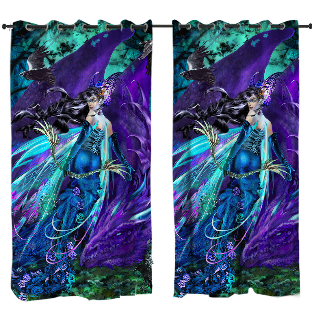 Sagittarius Dragon and Beautiful Woman Fairy Curtain
