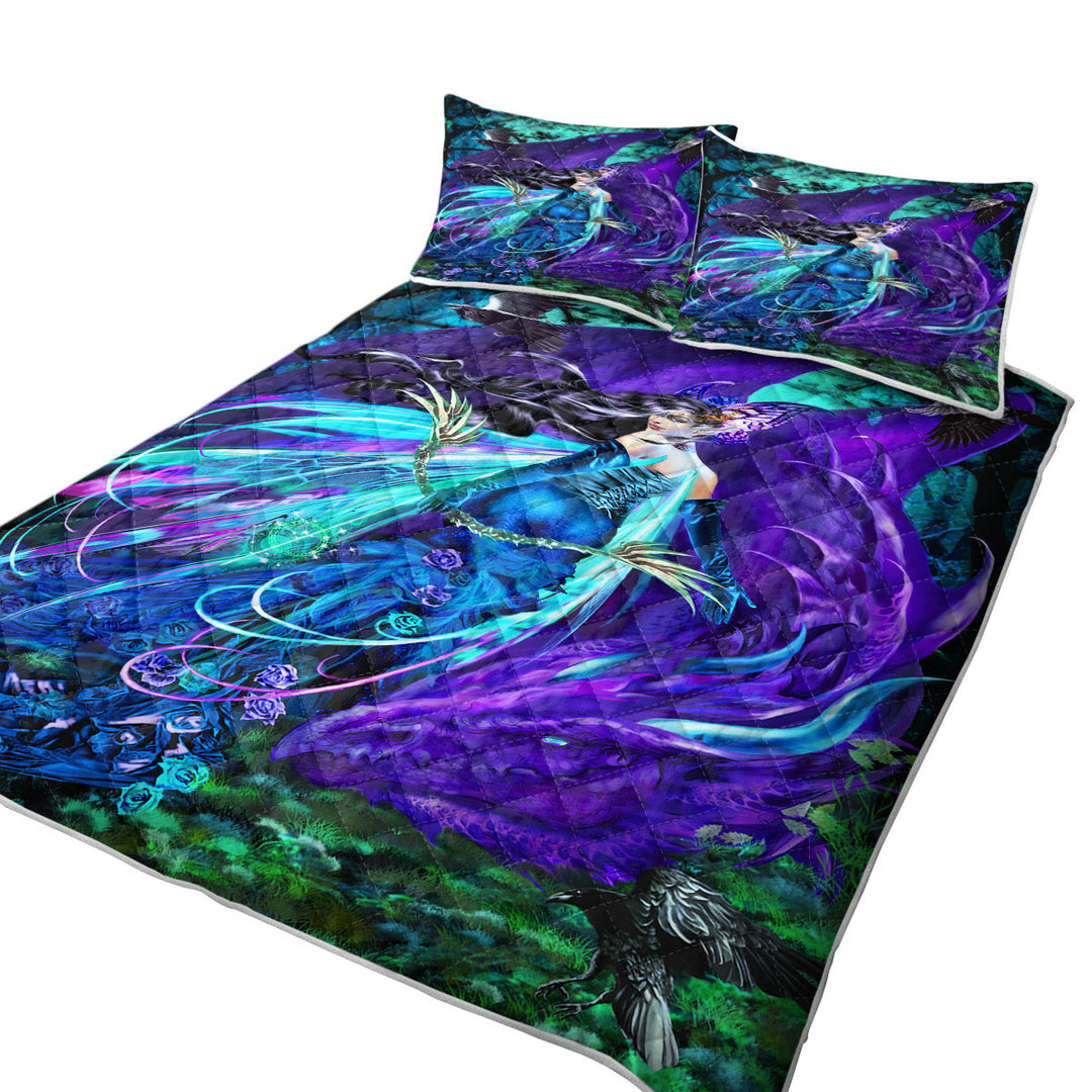 Sagittarius Dragon and Beautiful Woman Fairy Quilts for sale