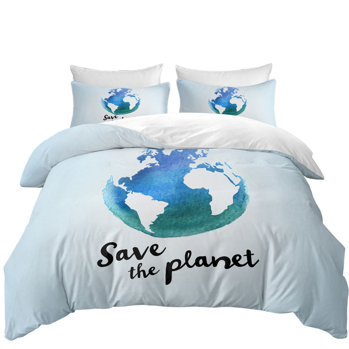 Save the Planet Comforter Cover