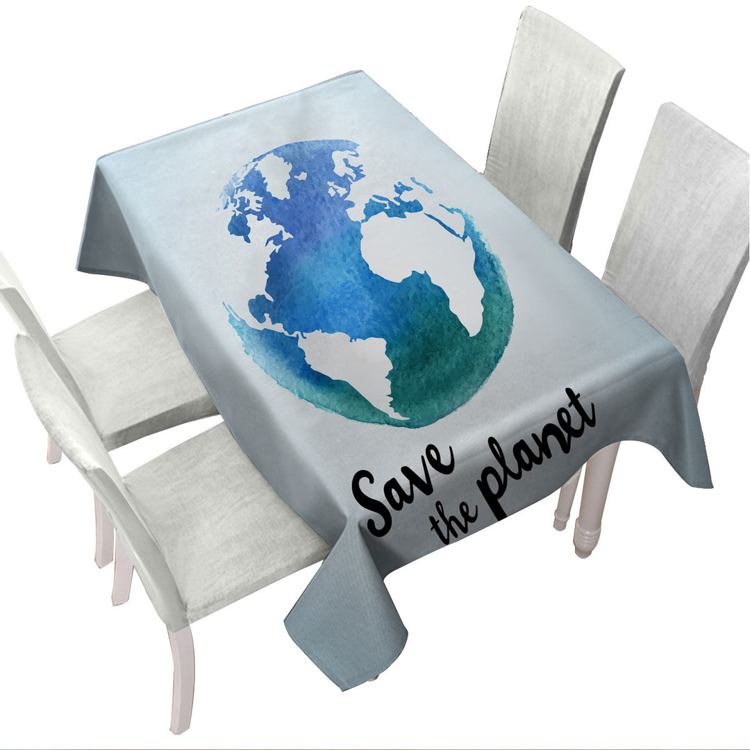 Save the Planet Tablecloth