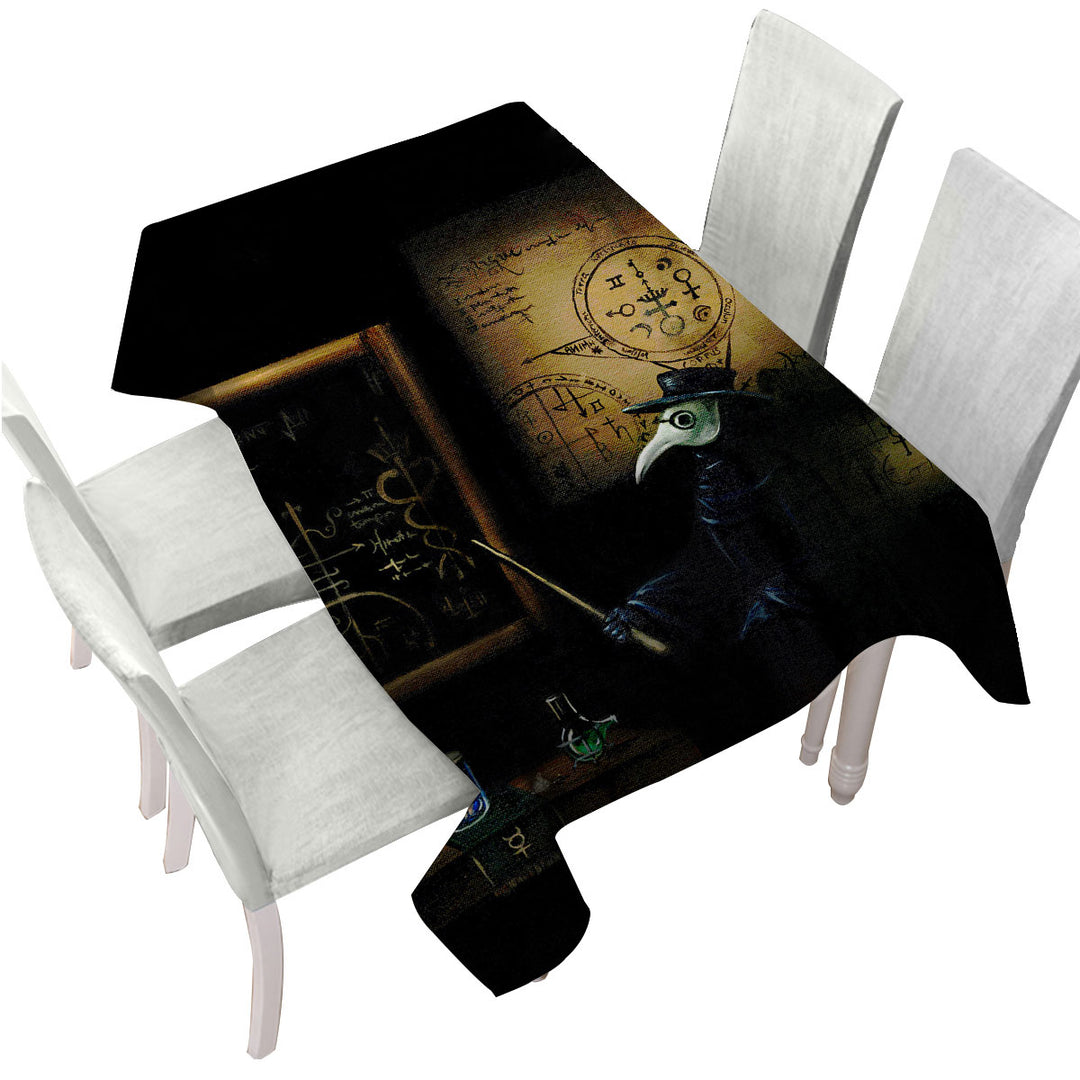 Scary Dark Art The Alchemists Plague Table Cover