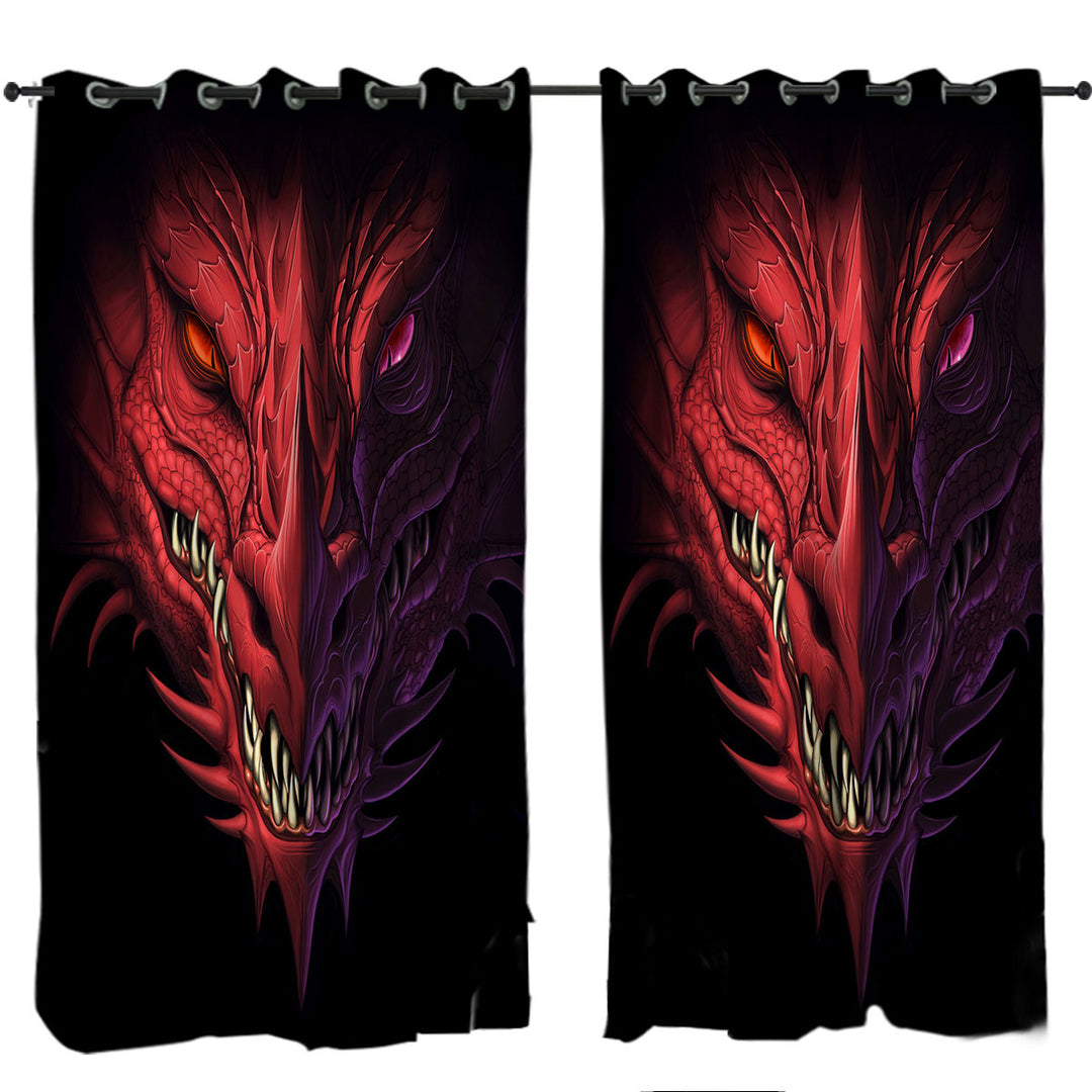 Scary Dragon Curtains