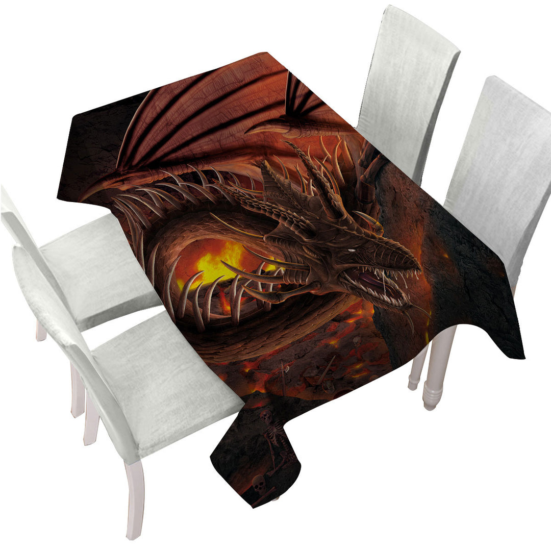 Scary Dragon Hellfire Dragon Custom table Covers