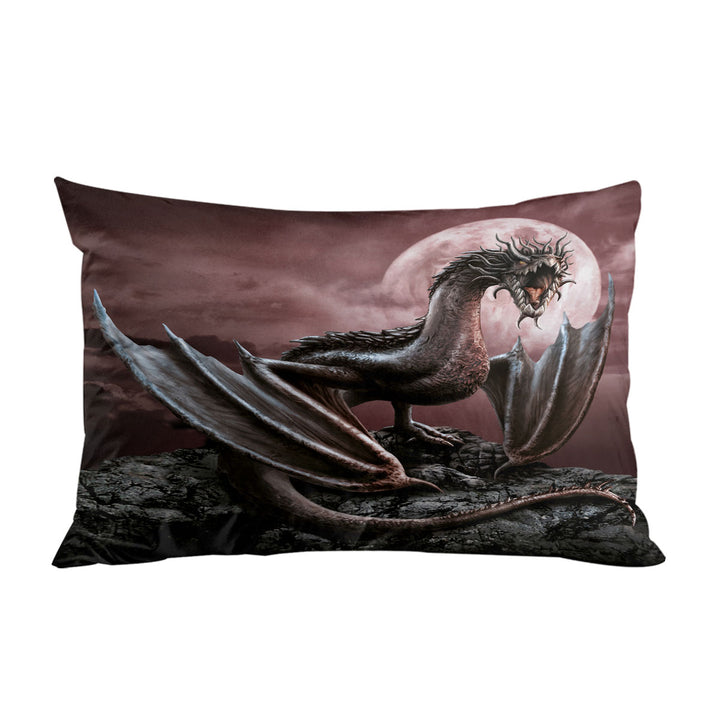 Scary Fantasy Art Darius Moon Dragon Pillow Cases