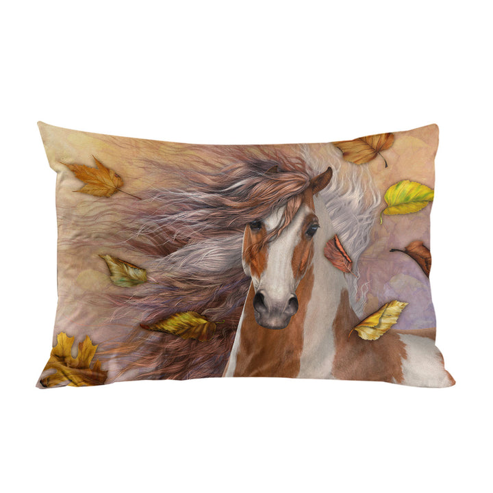 Shanti Autumn Leaves Horse Pillowcases