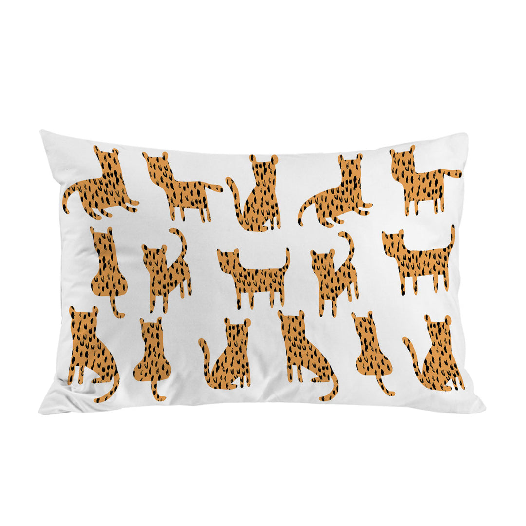 Simple Cheetah Cute Drawing Pattern Pillowcases