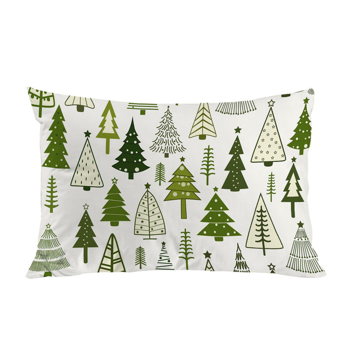 Simple Drawing Christmas Trees Pillow Cases
