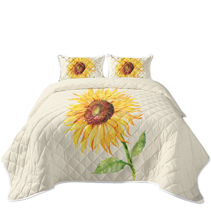 Single Painted Sunflower Quilts