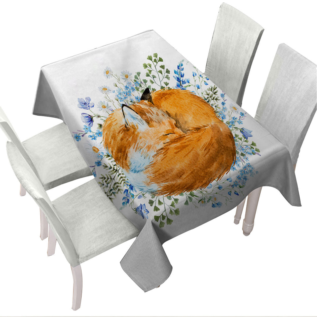 Sleeping Fox Tablecloths