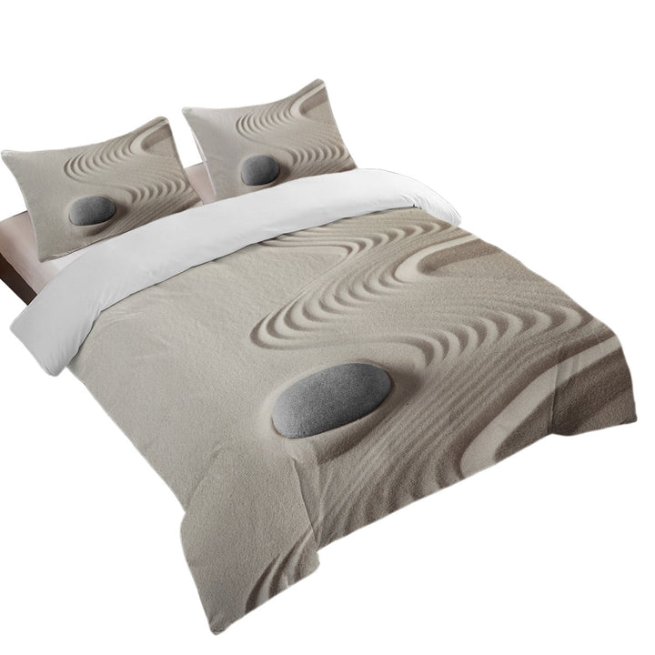 Smooth White Sand Twin Duvet Covers